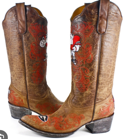 NWT Women's Georgia State Bulldogs Gameday Cowboy Boots - Picture 2 of 7